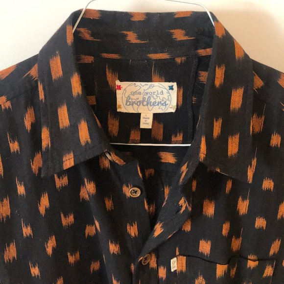 One World Brothers Mens L Button Down - Picture 2 of 4